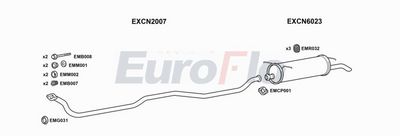 Układ wydechowy EUROFLO CNXAN19D3004A00