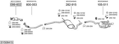 Изпускателна система BOSAL SYS08415