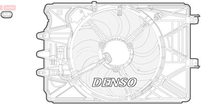 DENSO DER09069 Вентилятор системы охлаждения двигателя  для FIAT 500L (Фиат 500л)
