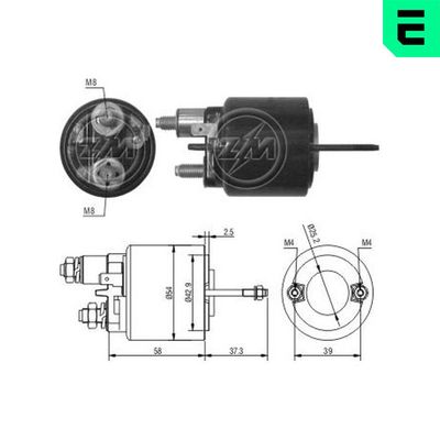 Elektromagnetický spínač, startér ERA ZM493