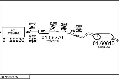 SISTEM DE ESAPAMENT MTS RENA58747A133876