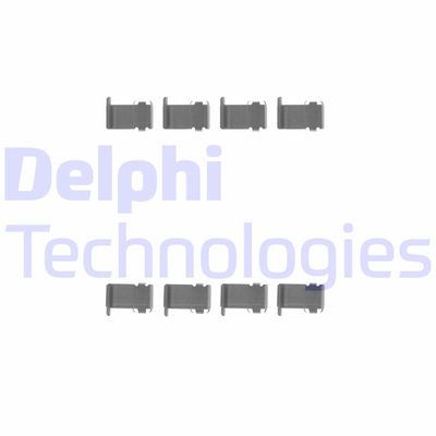 Комплектующие, колодки дискового тормоза DELPHI LX0226 для DAIHATSU TERIOS