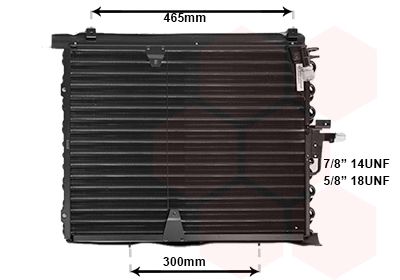 VAN WEZEL Condensor, airconditioning (30005170)