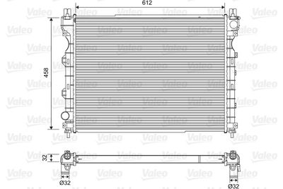 VALEO 701567 Радиатор охлаждения двигателя  для LAND ROVER FREELANDER (Ленд ровер Фрееландер)
