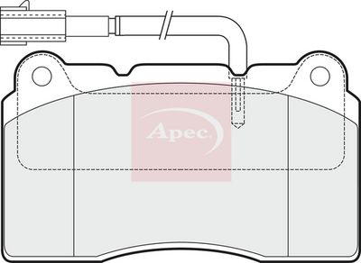 APEC Brake Pad Set, disc brake PAD1536