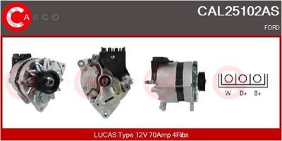 GENERATOR / ALTERNATOR CASCO CAL25102AS