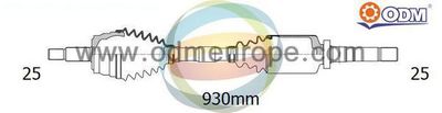 Приводной вал Multiparts 18-352300 для LANCIA DELTA