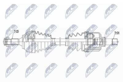 Wał napędowy NTY NPW-CT-103