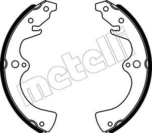 Комплект тормозных колодок METELLI 53-0577 для KIA RETONA