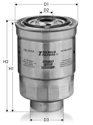 Топливный фильтр TECNECO FILTERS GS1226 для MAZDA BT-50