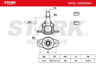 Шарнири STARK SKSL-0260264