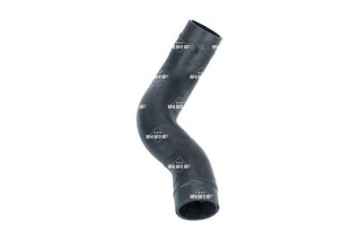 Intercooler slang Links (Achter/Bodem, diameter 53/55mm, lengte 376,6mm, zwart) past: NISSAN NAVARA, NAVARA NP300, PATHFINDER III 2.5D 02.02-