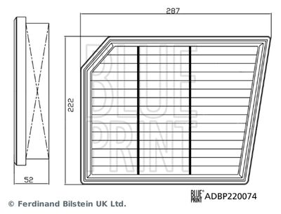 FILTRU AER BLUE PRINT ADBP220074 1