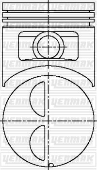 Поршень YENMAK 31-03806-000 для OPEL MONZA