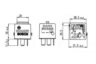 Relay, main current 0 332 019 456