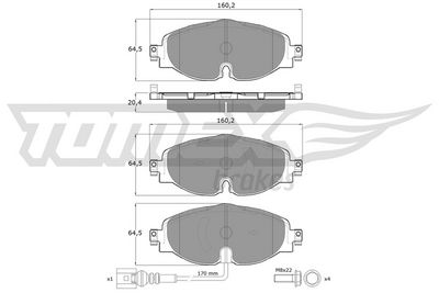 Bremsbelagsatz, Scheibenbremse