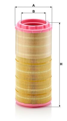 Luchtfilter past: BOMAG BM 1000/35, BM 500/15, BM 600/15  LIEBHERR A914, A918 LI  VALTRA G 105, G 115, G 125, G 135