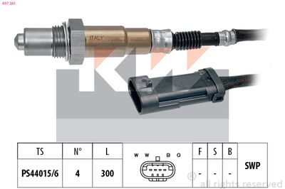 Sonda lambda KW 497 281