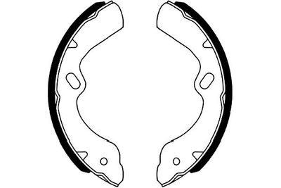 Kavo Parts Комплект барабанных колодок