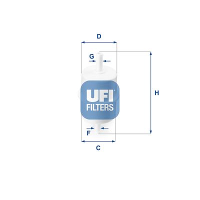 Топливный фильтр UFI 31.010.00 для RENAULT 8
