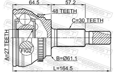 Joint Kit, drive shaft 0110-GSU45A48