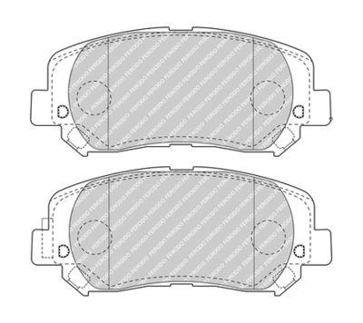 Bromsbeläggssats, skivbroms FERODO FDB4999