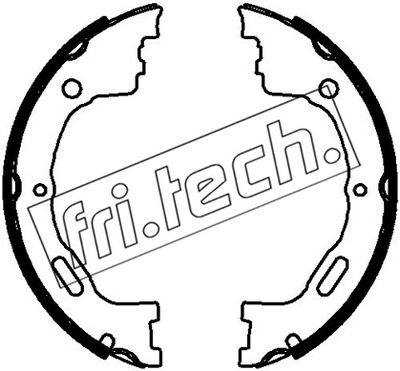 Zestaw szczęk hamulcowych, hamulec postojowy FRI.TECH. 1253.778