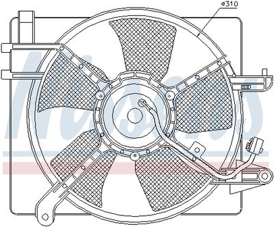 Вентилятор, охлаждение двигателя NISSENS 85061 для DAEWOO MATIZ