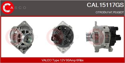 GENERATOR / ALTERNATOR CASCO CAL15117GS