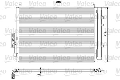 VALEO 814387 Радіатор кондиціонера для BMW (Бмв)