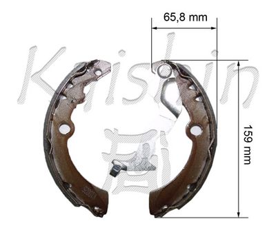 Комплект тормозных колодок KAISHIN K10025 для NISSAN PIXO