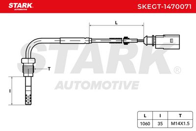 датчик, температура на изгорелите газове STARK SKEGT-1470071