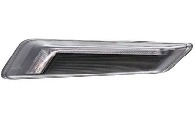 Controlelampje, zijkant Links (kleur van het glas: zwart, LED, zwarte afwerking)