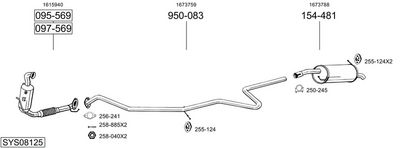 SISTEM DE ESAPAMENT BOSAL SYS08125