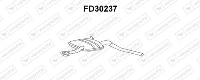 Предглушитель выхлопных газов VENEPORTE FD30237 для FORD SCORPIO