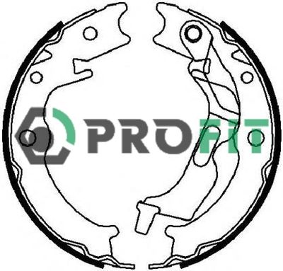 Комплект тормозных колодок PROFIT 5001-4017 для CHEVROLET NUBIRA
