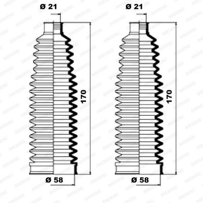 ANSAMBLU BURDUF DIRECTIE MOOG K150233 1
