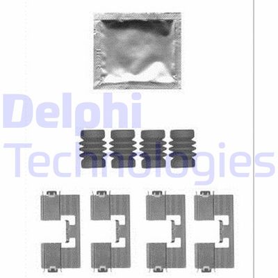 Комплектующие, колодки дискового тормоза DELPHI LX0558 для OPEL MOKKA