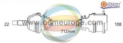 Приводной вал Multiparts 18-216560 для VW LUPO