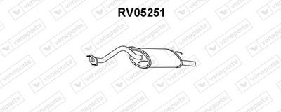 Глушитель выхлопных газов конечный VENEPORTE RV05251 для ROVER 45