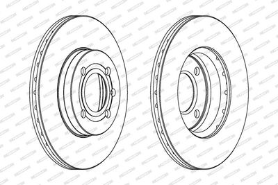 BREMSSCHEIBE FERODO DDF207C 1