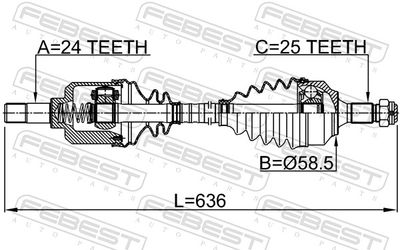 Drive Shaft 2514-B7MTLH