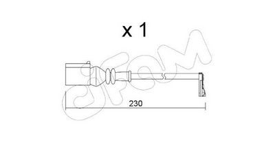 SENZOR DE AVERTIZARE UZURA PLACUTE DE FRANA