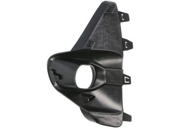 Voorbumper afdekking Voor Rechts (met dagrijlichten gaten, zwart, GS LINE) past: OPEL CORSA F 05.19-06.23