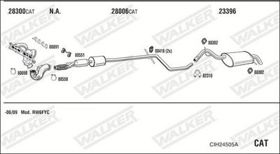 ABGASANLAGE WALKER CIH24505A