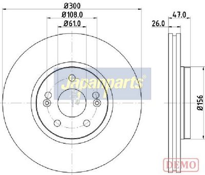 DISC FRANA JAPANPARTS DI0712C