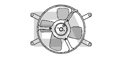 Вентилятор, охлаждение двигателя EACLIMA 33V25044 для SEAT FURA