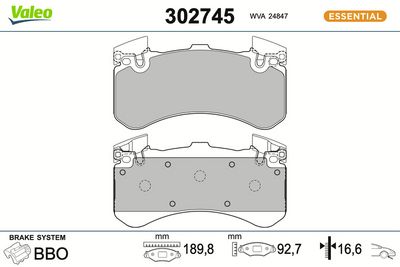 SET PLACUTE FRANA FRANA DISC VALEO 302745