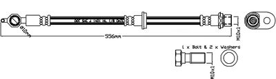 Brake Hose JURATEK JBH1230R