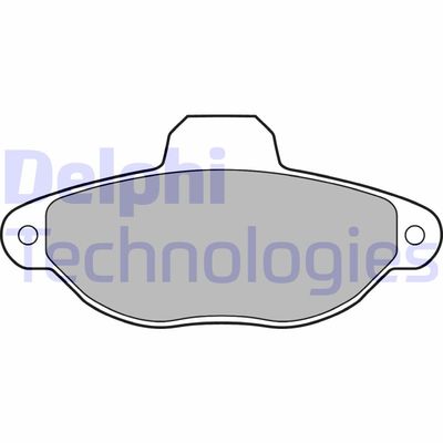 Комплект тормозных колодок, дисковый тормоз DELPHI LP2704 для FORD KA